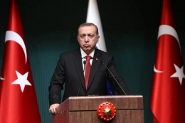 Presiden Turki Recep Tayyip Erdogan| AFP/Getty Images/Adem Altan via Kompas.com