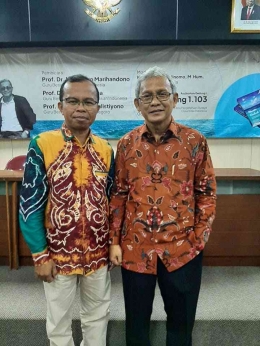 Penulis bersama Profesor Susanto Zuhdi di Kampus UI Depok 13 Mei 2023 (Foto ARH)