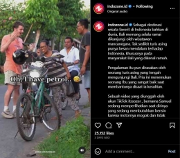 Viral bule di Bali berbagi kebaikan | foto: indozone.id