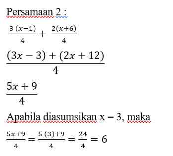 Persamaan 2 ; dokpri