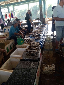 Interaksi pedagang ikan dengan pembeli di TPI Labuang, dokpri 