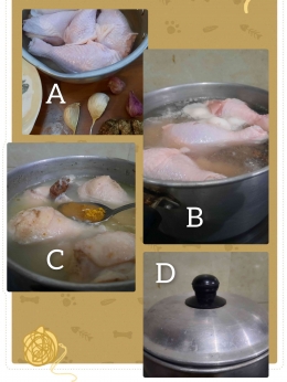Cara merebus daging ayam,| Dokumentasi yuliyanti
