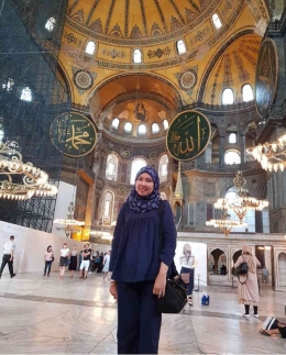 Keindahan Hagia Sophia di Istambul, Turki (foto : Ari Junaedi)