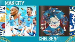 Man City vs Chelsea sumber Instagram @mancity @chelseafc