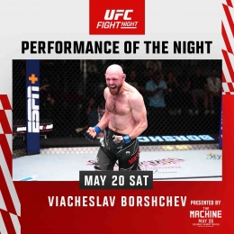 Performance Of The Night: Viacheslav Borshchev, foto dari akun Twitter UFC.