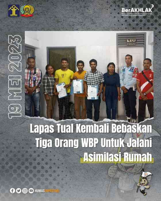 Lapas Tual Bebaskan Tiga Orang WBP Untuk Jalani Asimilasi Rumah ...