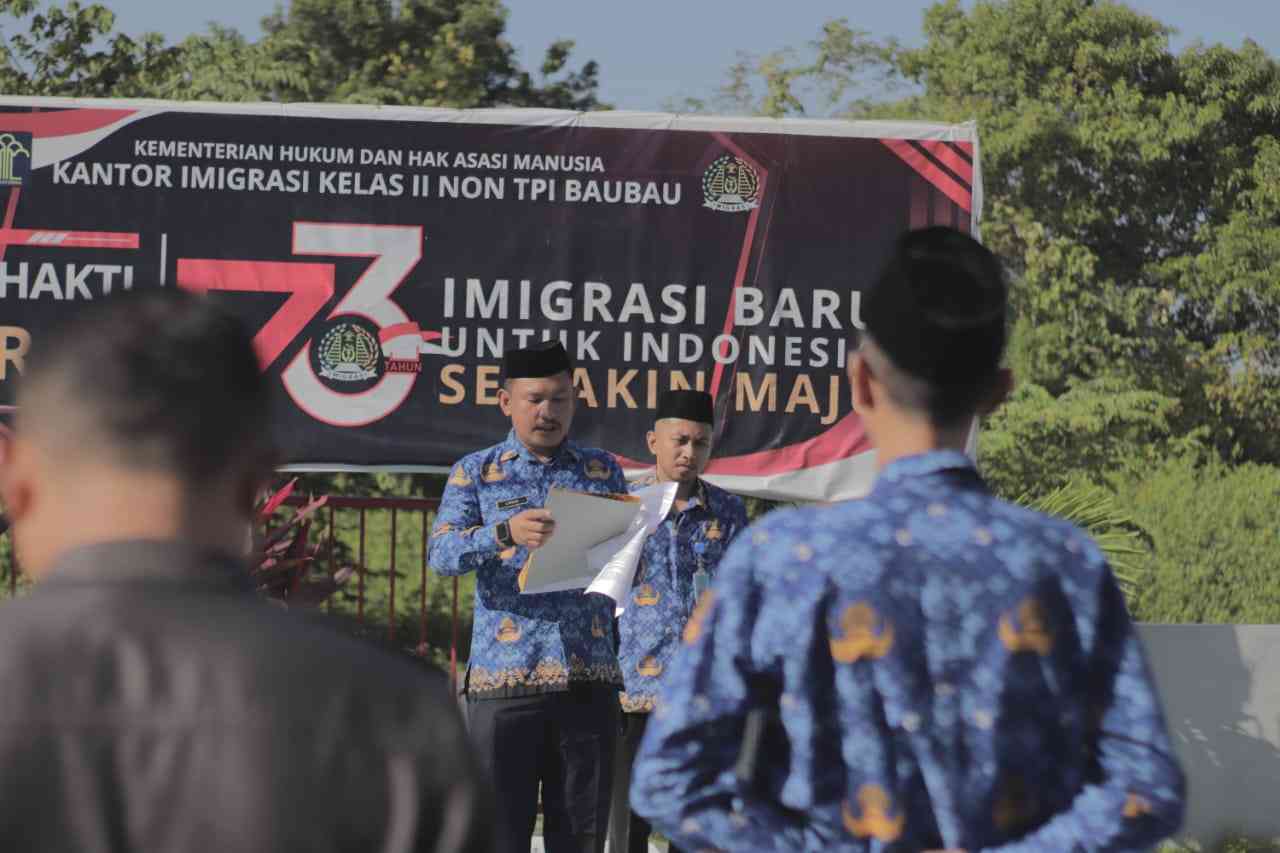 Tumbuhkan Semangat Kebangkitan Nasional, Imigrasi Baubau Gelar Upacara ...