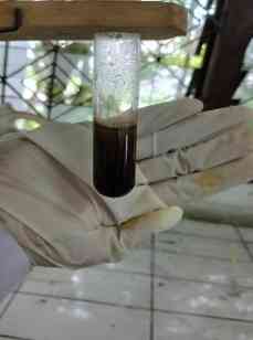 (Gambar larutan garam + HCL, dipanaskan).