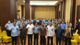 Hidayat Kalapas Narkotika Samarinda Menghadiri Rapat Koordinasi Dilkumjakpol Plus BNN Tingkat Wilayah. Dok oleh Humas LPN