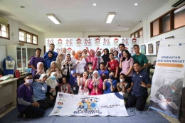 Prodi Magister Ilmu Kedokeran Gigi Komunitas FKG Universitas Indonesia menggelar pemeriksaan gigi penyintas down syndrome. (Foto: Dok. IKGMP UI)