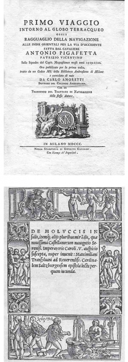 Buku milik Antonio Pigafetta, dan Maximilian Transylvanius (website/enriquedemalacca.com) 