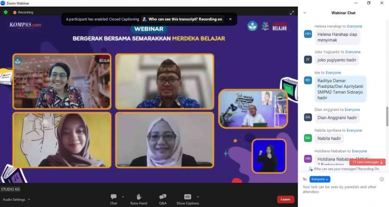 Keempat pembicara webinar, Dokpri