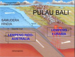 Bali yang Berada di Antara Lempen Indo-Australia dan Eurasia | Sumber Situs Bale Bengong