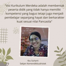Quote Ibu Suharti dalam webinar, Dokpri