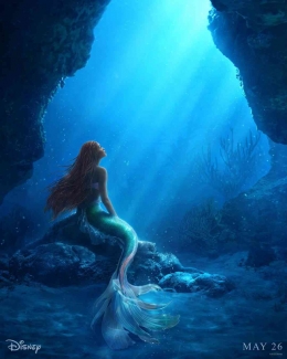 Halle Bailey dalam The Little Mermaid (2023), foto dari Disney via Rotten Tomatoes.