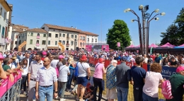 Opitergini menanti 'start' Giro d'Italia etape 18, foto dokpri