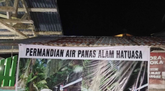 Destinasi pemandian air panas. Dokumentasi pribadi