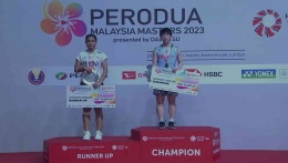 Runner-up dan Juara Malaysia Masters 2023 (Bidik Layar YouTube.com/BWF TV) 