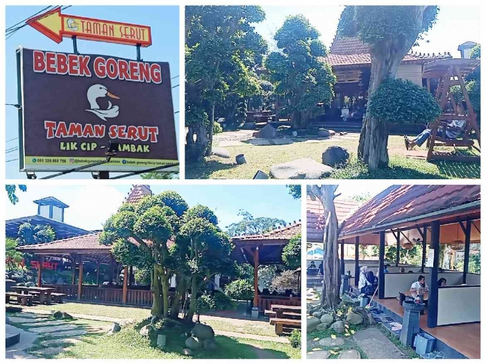 Rumah makan taman Serut Tambak banyumas (dokpri)