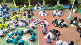Suasana sekolah yang menyenangkan di SMP N 43 Jakarta (ist/dokpribadi)
