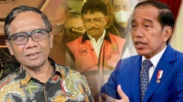 Jokowi memberhentikan Menkominfo JGP dan menunjuk Menkopolhukam Mahfud MD setelah JGP menjadi tersangka korupsi BTS 4G (dok foto: kompas.com)