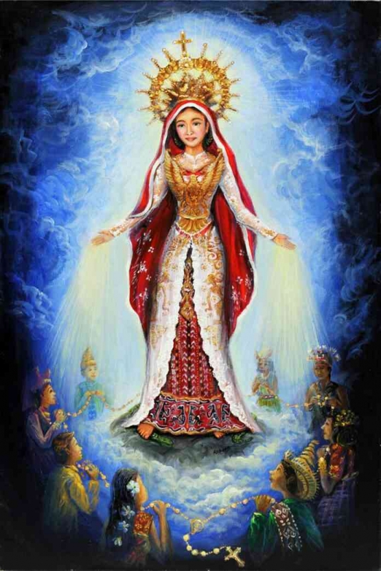 Lukisan Maria, Bunda Segala Suku yang meraih penghargaan karya Robert Gunawan | HIDUPKATOLIK.com
