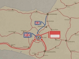Peta Pertempuran Magelang.