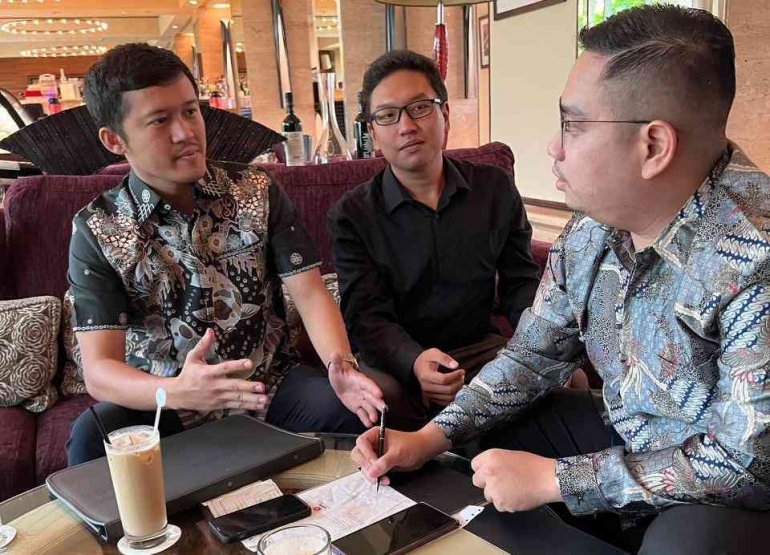 Pengesahan penunjukan Tim Bantuan Hukum Bacaleg Prima Immanuel di Hotel Indonesia Kempinski Jakarta.