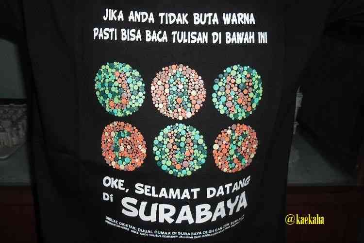 Kreasi Piring Ishihara dalam Media Kaos Daerah | @kaekaha