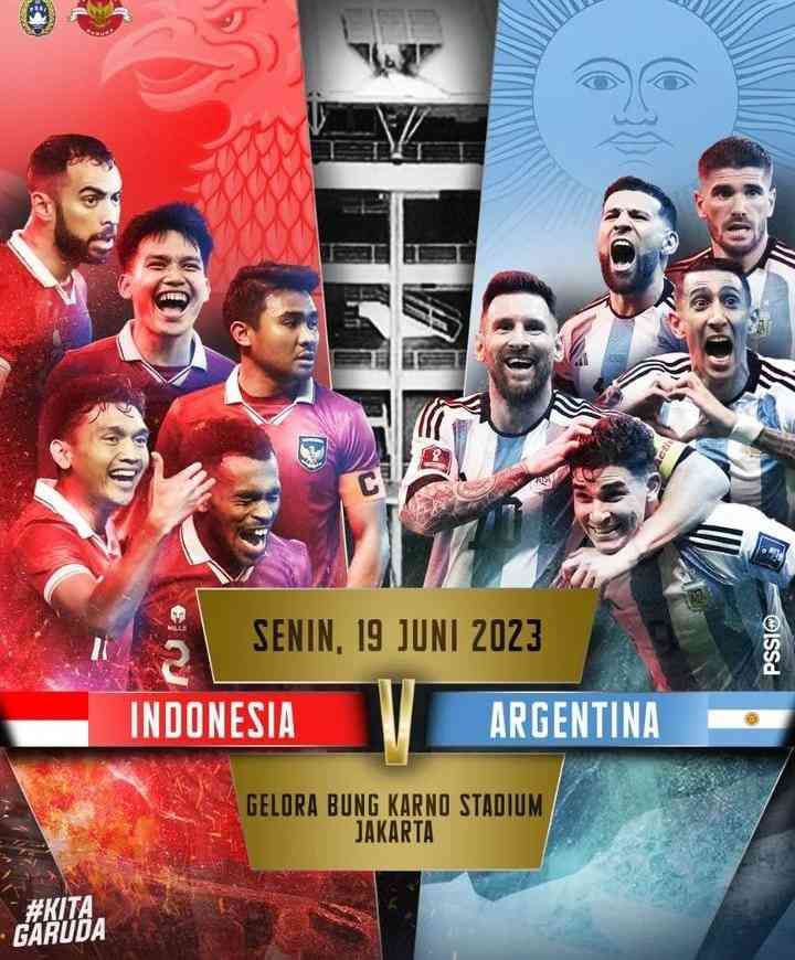 Jadwal Indonesia vs Argentina | Radar Kepahiang