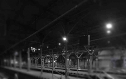 Stasiun Tugu Yogya pada malam hari. | Dokumen pribadi 