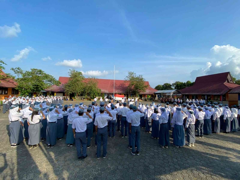 Upacara Harlah Pancasila. Sumber foto: dokumen pribadi 