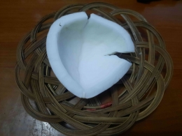 Foto kelapa berdaging tebal. Dokpri Yuliyanti