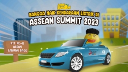 Bangga Naik Kendaraan Listrik di ASEAN SUMMIT 2023. (Sumber : Minilemon Indonesia)