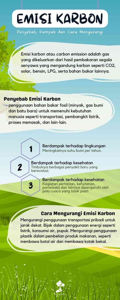 Infografis Emisi Karbon (Sumber: Lindungi Hutan)