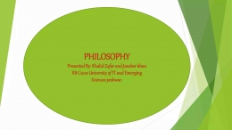 Slide presentasi falsifikasi dalam filsafat di Pakistan. Foto : slideshare.net
