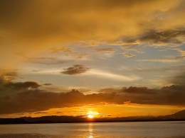 Sunset di Danau Sentani | Dok Pribadi