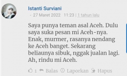 Dokpri.testimoni  tentang mie Aceh