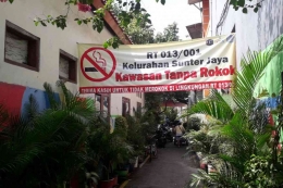 Contoh kawasan yang menerapkan aturan bebas asap rokok yang perlu ditiru se-Indonesia. (KOMPAS.com/Ardito Ramadhan D)