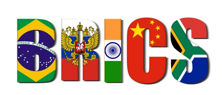 Ilustrasi Tipografi Bendera Anggota BRICS (Sumber: Pixabay)