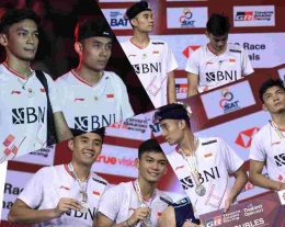 Peringkat bulutangkis terbaru (Foto Diolah dari Facebook.com/Badminton Indonesia) 
