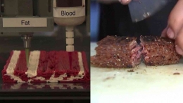 'Steak' hasil teknologi komputer. Sumber: https://www.youtube.com/watch?v=tXksi9gynQE