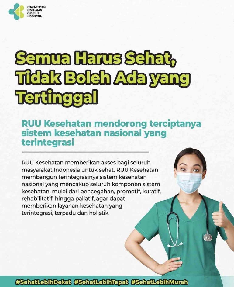 Reformasi Kesehatan Indonesia pro rakyat dan tenaga kesehatan