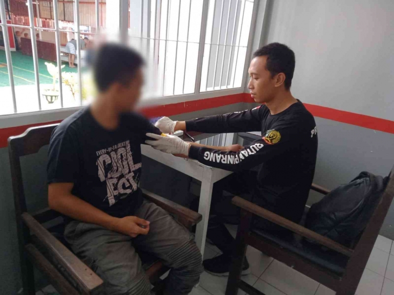 Pemeriksaan Hepatitis bagi Warga Binaan Rutan Pinrang (dokpri)