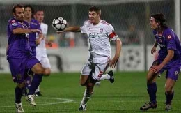 Momen pertandingan Fiorentina kontra Liverpool di Liga Champions musim 2009/2010- foto: UEFA.com