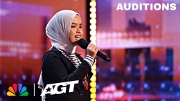 Putri Ariani Saat Tampil Di AGT 2023 (foto:terasjabar.id) 