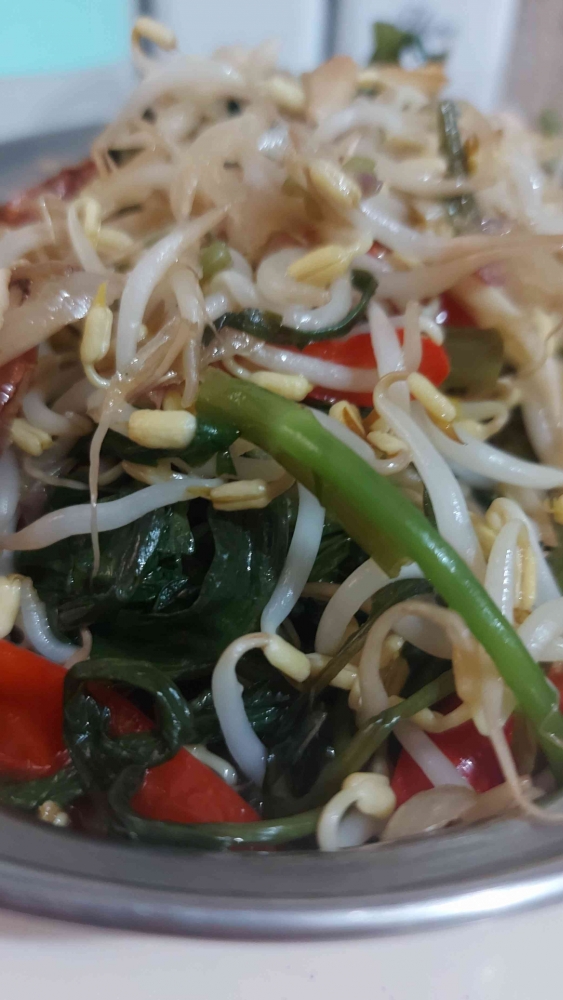 Tumis kangkung, dokumentasi pribadi
