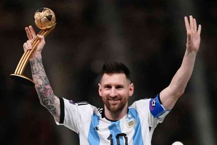 Pesepakbola Argentina Lionel Messi (Foto: AFP/DAN MULLAN via kompas.com) 
