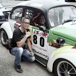 Foto VW ikut balap ISOM Sentul (Dokumentasi Bogor VW Club)