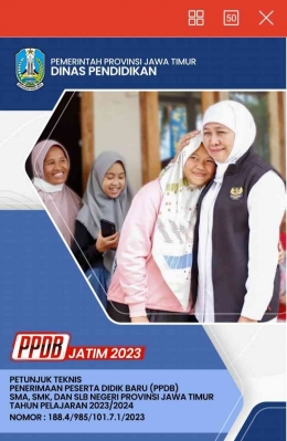 Juknis PPDB SMA, sumber gambar: PPDB Jatim Dinas Pendidikan Provinsi Jawa Timur 